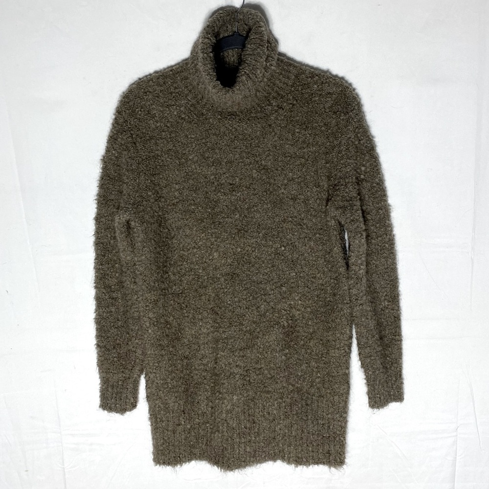 Aritzia Wilfred Free Brown Mohair Wool Blend Oversized Turtleneck Sweater XXS